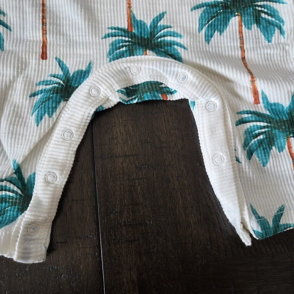 Palm Tree Romper Size 3-6M Baby Infant Boy/Girl Beach Vacation New
